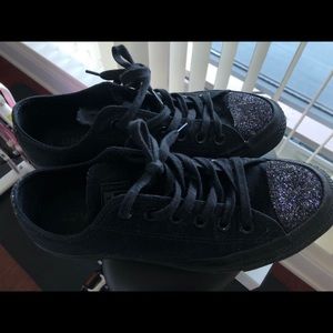 Converse all stars chuck Taylor black/glitter